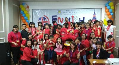 Perayaan Imlek di Saint Monica Kelapa Gading dan Sunter