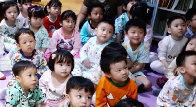 Christmas Pyjamas Party di Saint Monica Kelapa Gading